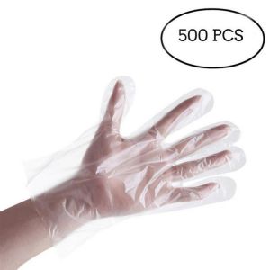 500PCS/Set Disposable Gloves Disposable Plastic Gloves Disposable Cooking Gloves Kitchen Gloves Cleaning Gloves Work Gloves Protec