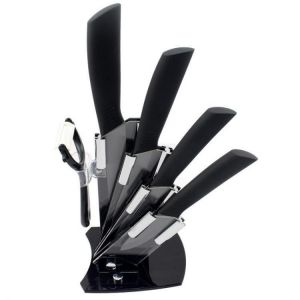 FINDKING High Quality Black Blade Black Handle Ceramic Knife Set