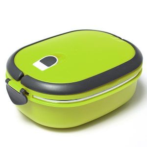 Vacuum Seal Stacking Insulated Lunch Box Stainless Steel Thermal Insulation Bento Box Dual Handle Container