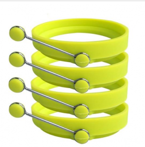 Honana HN-EG1 Omelette Maker Mold Round Shape Silicone Nonstick Frying Egg Mould Shape Ring Pancake Rings Mold For Kitchen Cooking