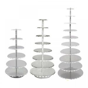 6 / 8 / 10 Tier Metal Cake Holder Cupcake Stand Birthday Wedding Tower Display Decorations