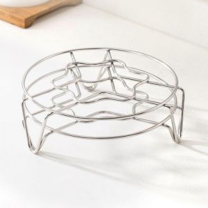 Jordan&amp;Judy Multifunctional Metal Steaming Rack 304 Stainless Steel Home Kitchen Cooking Pot Steamer Tray Steaming Stand