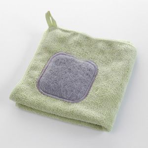 Convenient Ultra-multifunction Dishcloth comfortable Dish Towel Double Thick and Hangingable