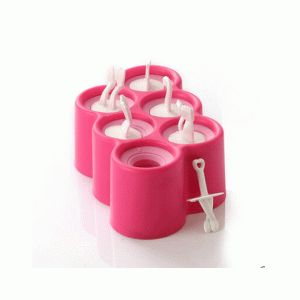 KCASA KC-IT06 DIY Silicone 6 Cavity Fish Shape Ice Cream Mold Ice Pop Stick Maker Kitchen Tools