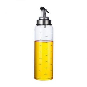 Portable Oil Dispenser Seasoning Bottles Dispenser With Scale Sauce Bottle Glass Storage Bottles For Oil Vinegar Kitchen Cooking A