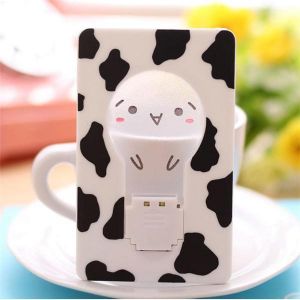 Folding Card Lamp Cute LED Light Cartoon Pocket Bulb Wallet Card Gift Greeting Cards