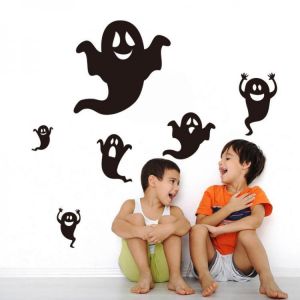 Halloween Showcase Wall Sticker Waterproof Children's Room Bedroom Backdrop Stickers DIY Stickers Removable Wallpaper Vinyl A