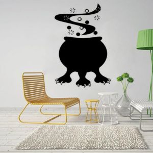 Creative Halloween Cooking Pot Claw PVC Waterproof Wall Sticker Removable Vinyl Art Mural Decoration Stickers Environmental Protec