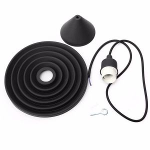 Folding Lampshade Colorful Silicone E27 Lamp Holder Pendant Lights DIY Ceiling Light Home Decor