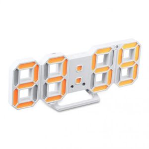 Loskii HC-28 Creative USB Charging 3D Digits Adjustable Brightness Thermometer Date Display LED Alarm Clock