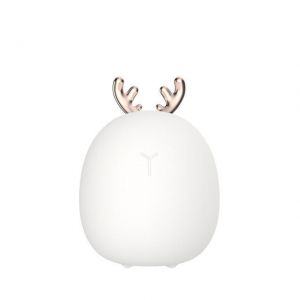 3life Rabbit Fawn Silicone LED Night Light Warm White Light USB Charge Childern Desk Bunny Night Lamp