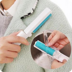 shopping סידור הבית Portable Folding Reusable Washable Sticky Picker Cleaner Lint Roller Pet Hair Remover Brush Roller Brush