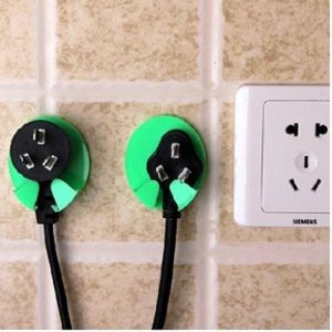 shopping סידור הבית 2Pcs Kitchen Socket Hook Holder Safe Plug Kids Children Protect Safety Power Electricity Wall Hanger