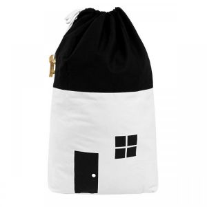 Large Baby Kids Toys Storage Bag Canvas Laundry Basket Drawstring Tidy Organizer