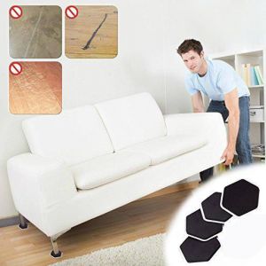 4Pcs Furniture Moving Sliders Mover Pads Moving Furniture Gliders Hardwood Floor Protectors Carpet Flooring Coaster Furniture Prot