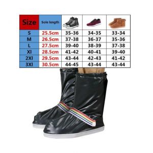 4 Colors Waterproof Men Women Rain Boots Cover Non-slip Rainbow Rain Boots