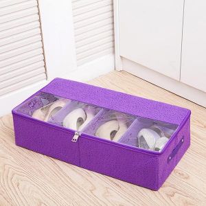 Foldable Thickening Shoes Organizer Transparent Boots Storage Bag Clothes Storage Bag
