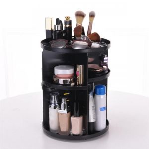 Cosmetic Makeup Organizer Storage Box Shelf 360&deg; Rotating Display Acrylic Makeup Storage Baskets