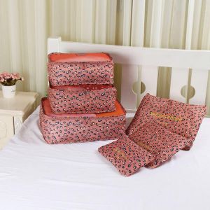 Honana HN-TB37 6Pcs Set Travel Luggage Storage Bag Portable Suitcase Clothes Organizer