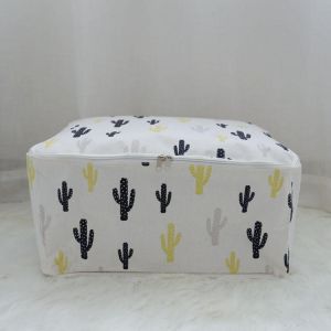 Honana Signature Cotton Storage Bag Portable Folding Organizer Quilt Bag Pouch Washable Container Japanese Style