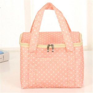 Lunch Tote Bag Oxford Waterproof Cooler Insulated Handbag Large Capacity Storage Containers