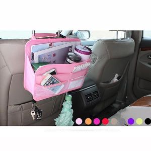 8 Colors Back Seat Organizer Oxford Fabric Hanging Storage Bag Seat Cover Protector