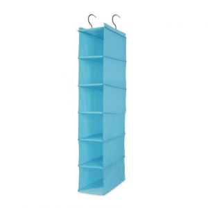 Waterproof Oxford 6 Layers 2 Hooks Hanging Closet Organizer Foldable Storage Bag Shelves