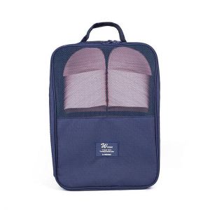 Large-Capacity Travel Waterproof Dry Wet Separation Storage Shoe Box Dustproof Shoe Bag Wash Bag