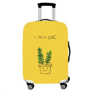 Honana Cute Cartoon Rabbit Elastic Luggage Cover Trolley Case Cover Durable Suitcase Protector for 18-32 Inch Case Warm Travel Acc