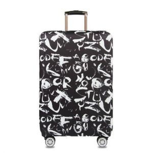 Honana Graffiti Style Elastic Luggage Cover Trolley Case Cover Durable Suitcase Protector for 18-32 Inch Case Warm Travel Accessor