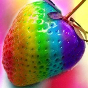 Egrow 300Pcs/Bag Rainbow Strawberry Seeds Giant Strawberry Rare Bonsai Organic Fruit Seeds Strawberry Plants for Home Garden