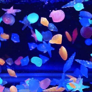 Fish Tank Landscape Glow Stones Aquarium Luminous Stone Decorate Fish Turtle Tank