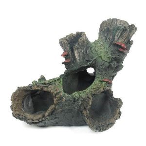Yani Aquarium Decorations Fish Tank Tree Wood Hideaway House Ornament Realistic Aquarium Decor