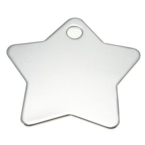 Personalized Customized Star Pet ID Tags Dog Cat Animal Name Tag Metal Sheet