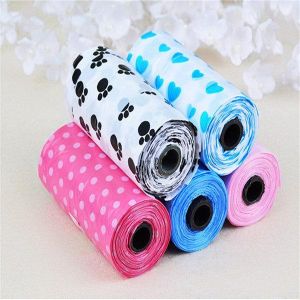 15pcs 1 Rolls Black Pet Dog Waste Pick Up Poop Bags Biodegradable Clean Up Bags Pet Products