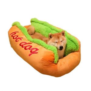 Hot Dog Shape Pet Mattress Puppy Cat Soft And Dirty Pet Bed S LSize