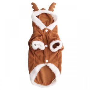 Pet Dog Puppy Christmas Lovely Deer Sweater Hoodie Jumpsuit Coat Clothes Outwear Coats