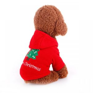 Cute Pet Dog Cat Christmas Coat Clothes Jacket Costume Winter Warmer Apparel
