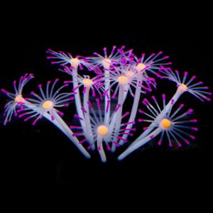 Silicone Glowing Artificial Fish Tank Aquarium Coral Plants Ornament Underwater Pets Decor