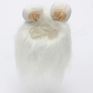 M Pet Dog Cat Artificial Lion Mane Wig Halloween Costume