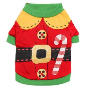 Pet Dog Cat Puppy Clothes Santa Costumes Winter Warm Clothing Pet Apparel Coat Jacket Sweater