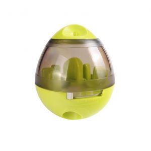 Yani Creative Egg Shape Tumbler Pet Food Dispenser Dog Cat Toy Pet Training Interactive Ball for Medium or Small Pet