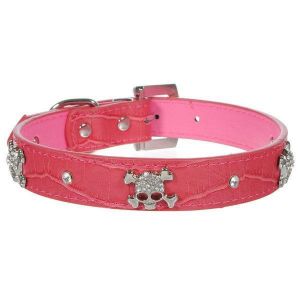 Pet Cat Dog Buckle Neck Leather Strap Collar