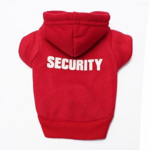XS To XXXL Winter Pets Dog Security Printed Clothes Puppy Cat Hoodie Warm Coat