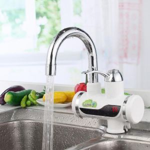 Temperature Display Instant Fast Heat Water Heater Tankless Durable Electric Hot Faucet