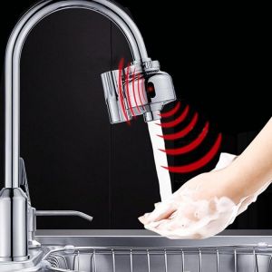 Dual Infrared Automatic Sensor Faucet Water Outlet Tap Adapter Touchless Sensor Outlet Kitchen Sink Faucets Water Filter Fast Asse