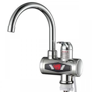 3000W Electric Instant Hot Faucet 360&deg; Rotatable LED Display Water Heater Tap