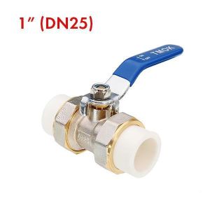 TMOK 3/4" 1" 1-1/4" PPR Brass Ball Valve Heat Fusion Double Union Socket Plumbing Fitting