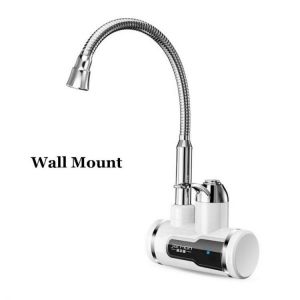 220V 3000W Tankless Instant Heating Sink Tap 360&deg; Digital Display Electric Water Heater Faucet EU