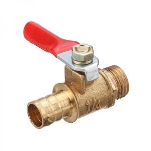 10mm Hose Barb to BSP Male Thread 1/2&quot; 3/8&quot; 1/2&quot; Brass Inline Ball Valve Pipe Hose Coupler Adapter